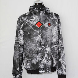 Polyester Poplin Thin Windbreaker Jacket , Unisex Waterproof Windbreaker Jacket