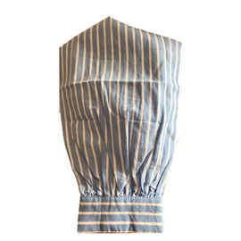 Blue And White Striped Spring Turn Down Collar Shirt
