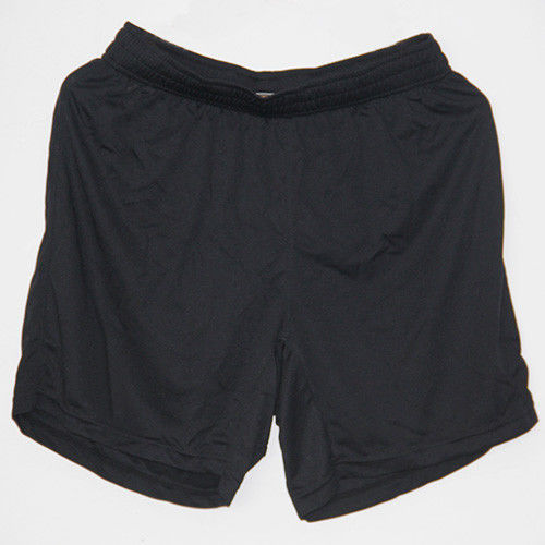 Comfortable Custom Training Shorts Black Color 4 Way Stretch Never Fading